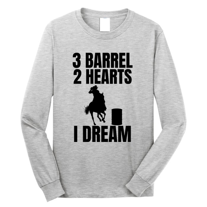 Barrel Racing Rodeo Cowgirl Vintage Long Sleeve Shirt