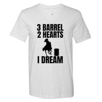 Barrel Racing Rodeo Cowgirl Vintage V-Neck T-Shirt