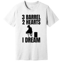 Barrel Racing Rodeo Cowgirl Vintage Premium T-Shirt