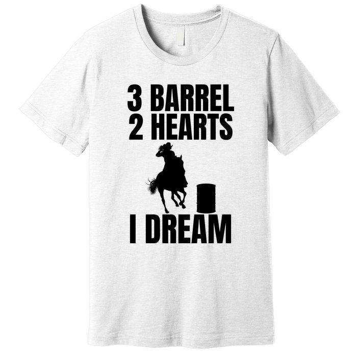 Barrel Racing Rodeo Cowgirl Vintage Premium T-Shirt