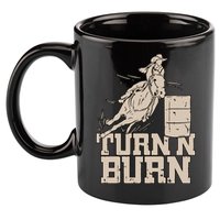 Barrel Racing Racer Rodeo Turn N Burn 11oz C Handle Ceramic Mug