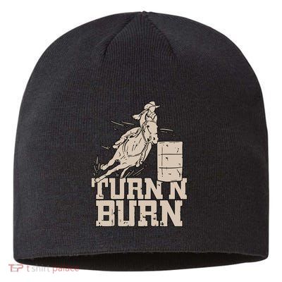 Barrel Racing Racer Rodeo Turn N Burn Sustainable Beanie