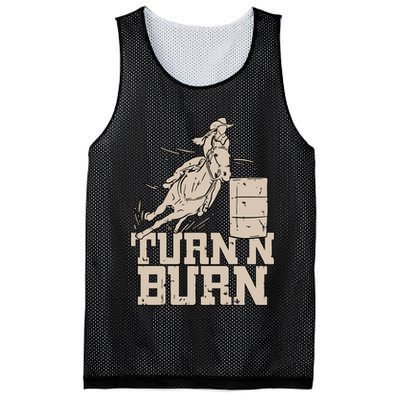 Barrel Racing Racer Rodeo Turn N Burn Mesh Reversible Basketball Jersey Tank