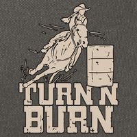 Barrel Racing Racer Rodeo Turn N Burn Cotton Canvas Backpack