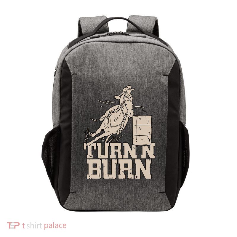 Barrel Racing Racer Rodeo Turn N Burn Vector Backpack