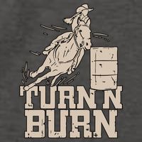 Barrel Racing Racer Rodeo Turn N Burn Vector Backpack