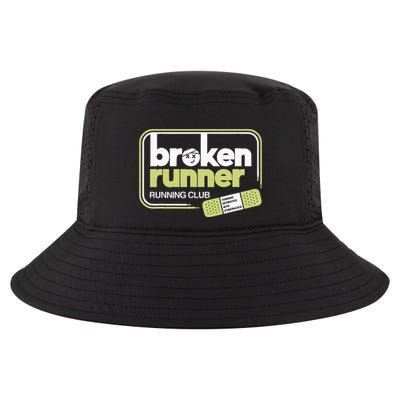 Broken Runner Running Club Turning Setbacks Into Comebacks Cool Comfort Performance Bucket Hat
