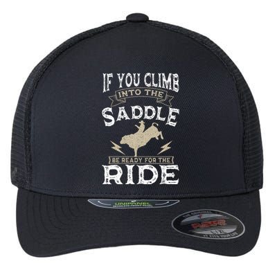 Bull Riding Rodeo Sport Cowboy Bull Rider Flexfit Unipanel Trucker Cap