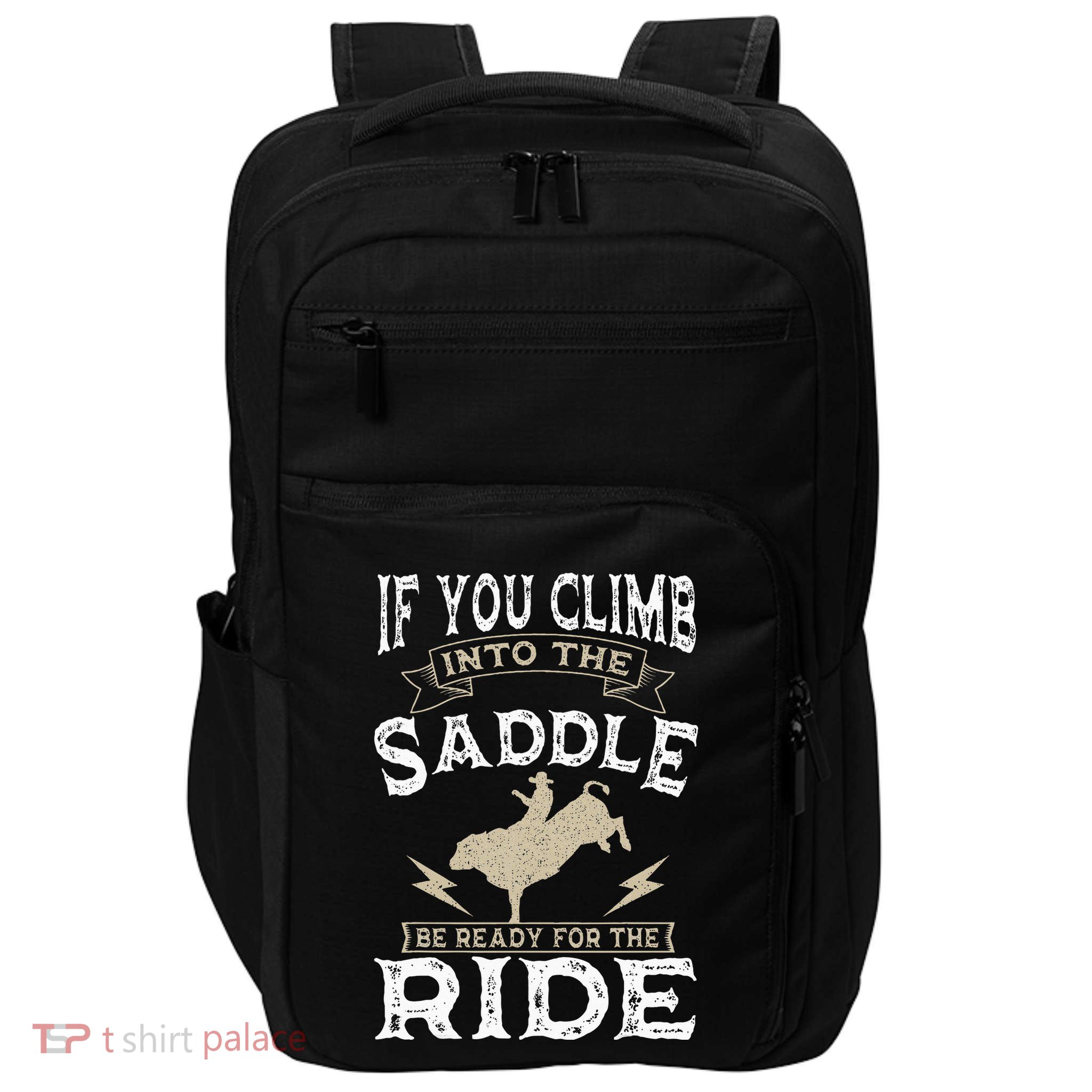 Bull Riding Rodeo Sport Cowboy Bull Rider Impact Tech Backpack