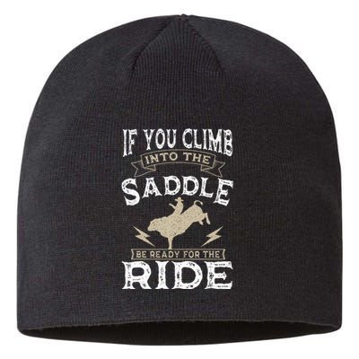 Bull Riding Rodeo Sport Cowboy Bull Rider Sustainable Beanie