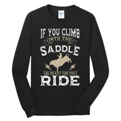 Bull Riding Rodeo Sport Cowboy Bull Rider Tall Long Sleeve T-Shirt