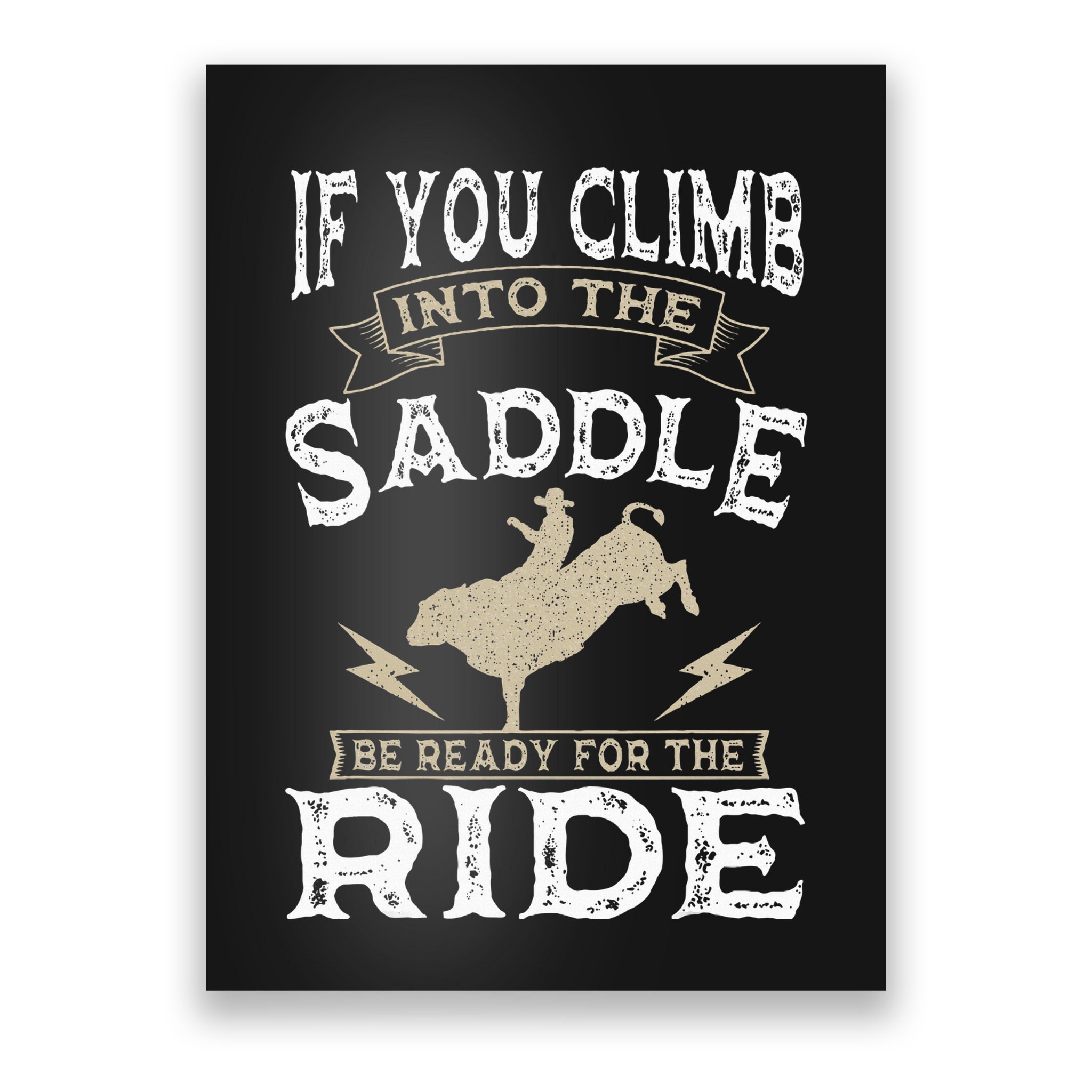 Bull Riding Rodeo Sport Cowboy Bull Rider Poster