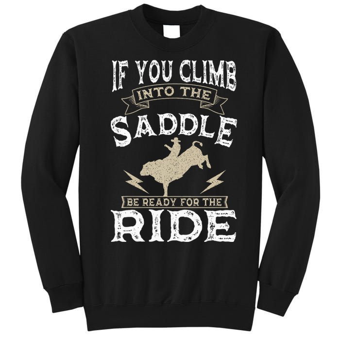 Bull Riding Rodeo Sport Cowboy Bull Rider Tall Sweatshirt