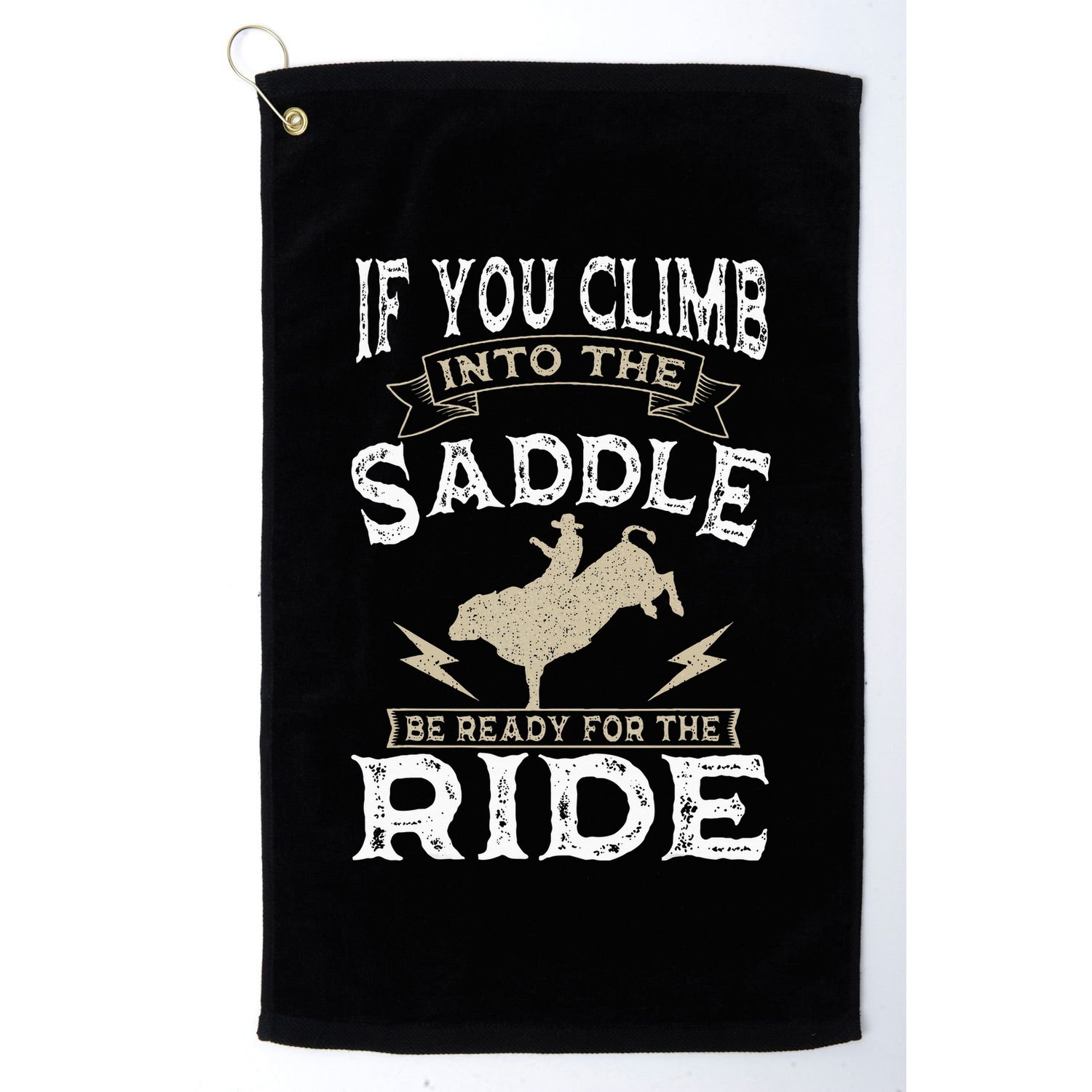 Bull Riding Rodeo Sport Cowboy Bull Rider Golf Towel