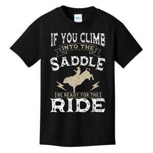 Bull Riding Rodeo Sport Cowboy Bull Rider Kids T-Shirt