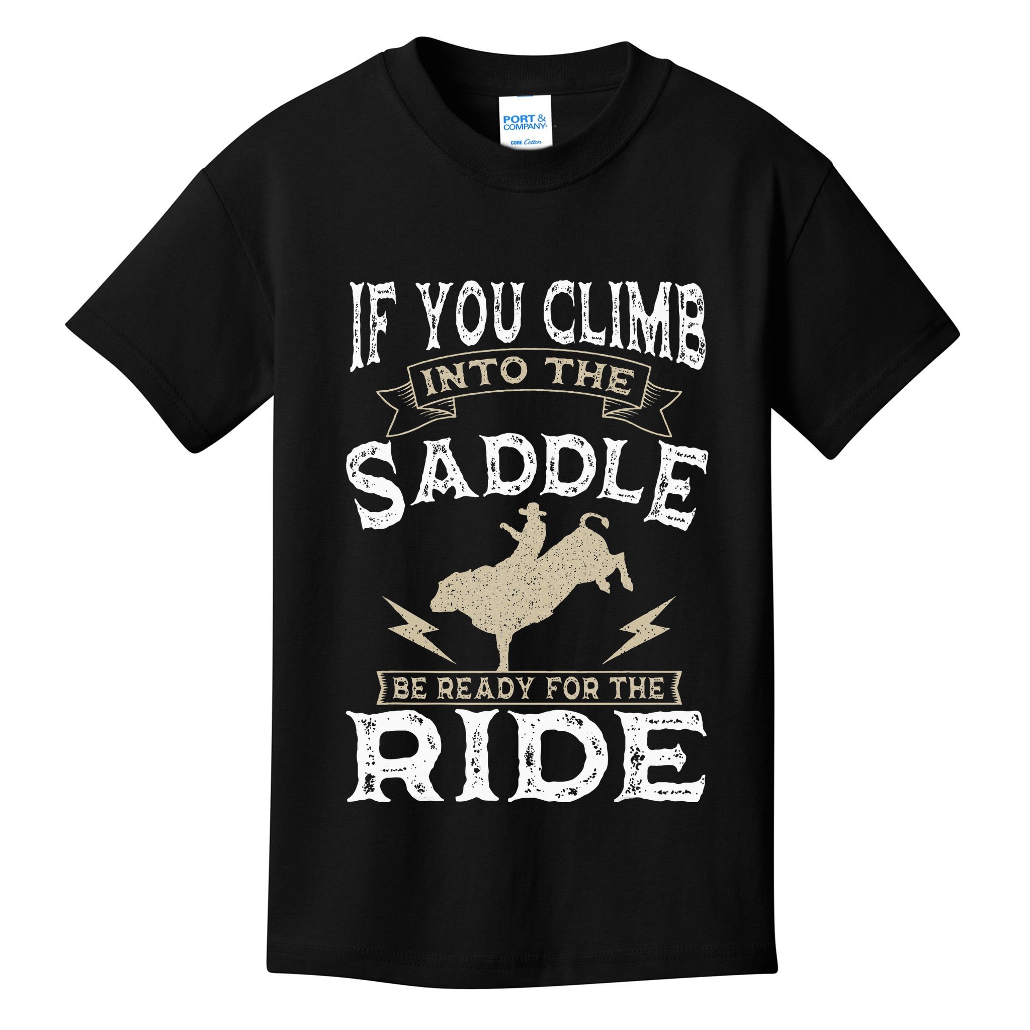 Bull Riding Rodeo Sport Cowboy Bull Rider Kids T-Shirt