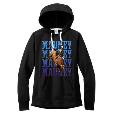 Bull Riders Rodeo Cowboy And Bull Riders Women's Fleece Hoodie