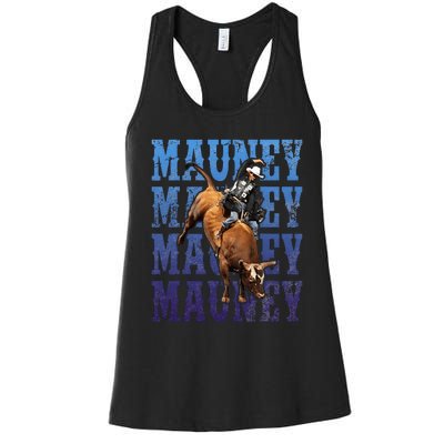 Bull Riders Rodeo Cowboy And Bull Riders Women's Racerback Tank