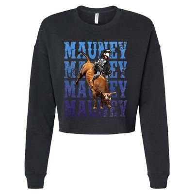 Bull Riders Rodeo Cowboy And Bull Riders Cropped Pullover Crew