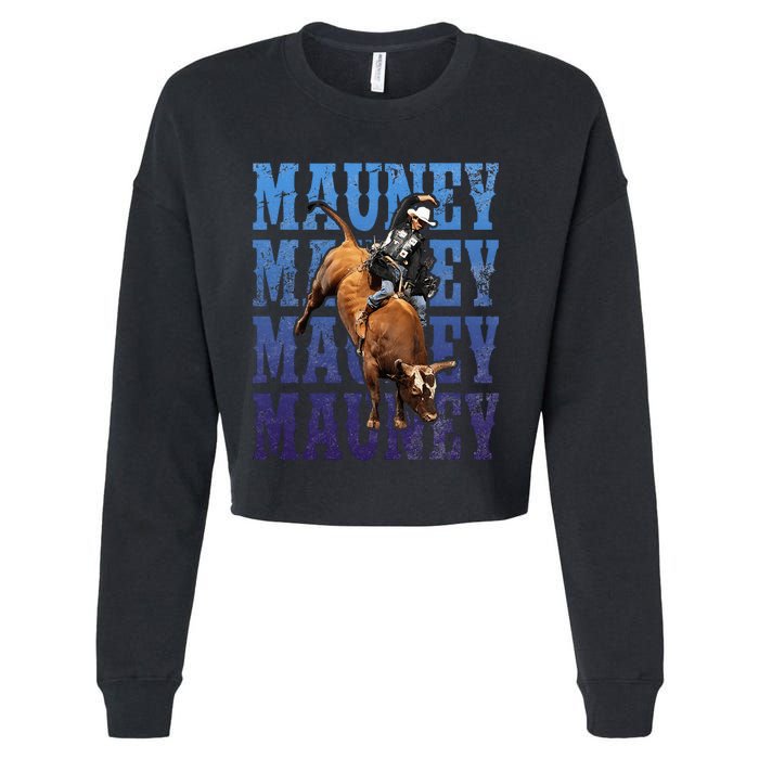 Bull Riders Rodeo Cowboy And Bull Riders Cropped Pullover Crew