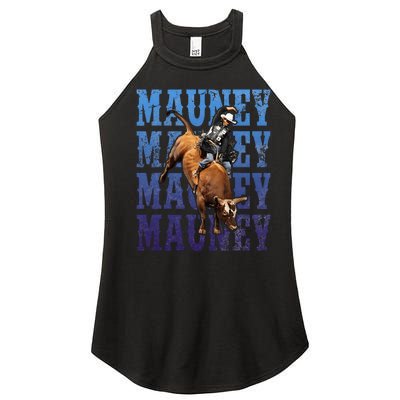 Bull Riders Rodeo Cowboy And Bull Riders Women's Perfect Tri Rocker Tank