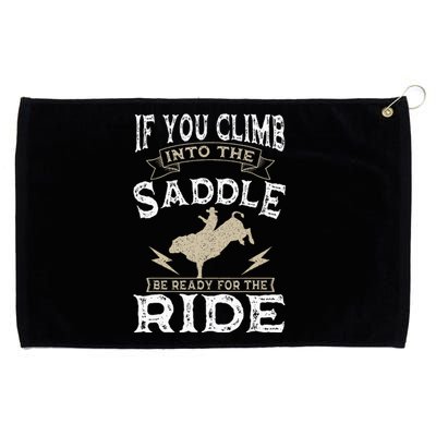 Bull Riding Rodeo Sport Cowboy Bull Rider Grommeted Golf Towel