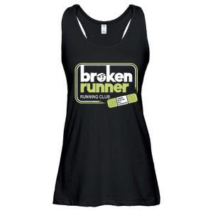 Broken Runner Running Club Turning Setbacks Meme Ladies Essential Flowy Tank