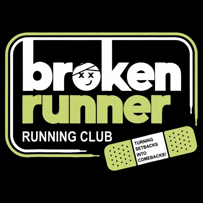 Broken Runner Running Club Turning Setbacks Meme Flat Bill Trucker Hat
