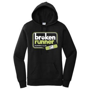 Broken Runner Running Club Turning Setbacks Meme Women's Pullover Hoodie