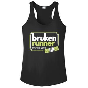 Broken Runner Running Club Turning Setbacks Meme Ladies PosiCharge Competitor Racerback Tank