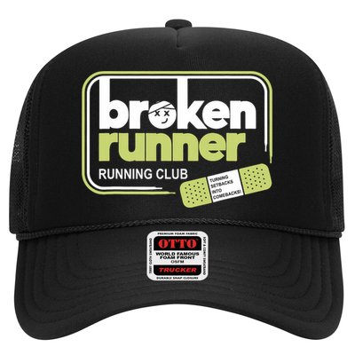 Broken Runner Running Club Turning Setbacks Meme Trucker Hat