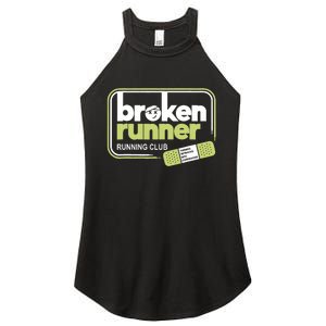 Broken Runner Running Club Turning Setbacks Meme Women's Perfect Tri Rocker Tank