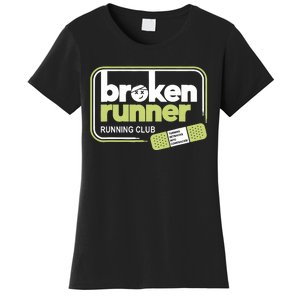 Broken Runner Running Club Turning Setbacks Meme Women's T-Shirt