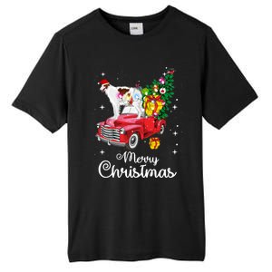 Borzoi Ride Red Truck Christmas Pajama Funny Xmas Dog Cute Gift Tall Fusion ChromaSoft Performance T-Shirt