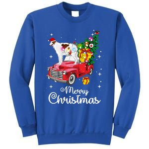 Borzoi Ride Red Truck Christmas Pajama Funny Xmas Dog Cute Gift Sweatshirt