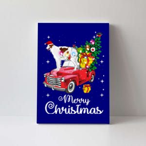 Borzoi Ride Red Truck Christmas Pajama Funny Xmas Dog Cute Gift Canvas