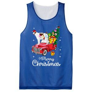 Borzoi Ride Red Truck Christmas Pajama Funny Xmas Dog Cute Gift Mesh Reversible Basketball Jersey Tank