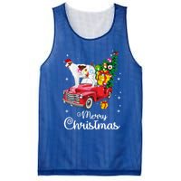 Borzoi Ride Red Truck Christmas Pajama Funny Xmas Dog Cute Gift Mesh Reversible Basketball Jersey Tank