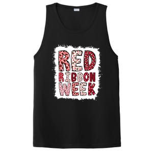 Bleached Red Ribbon Week Leopard We Wear Red For Awareness PosiCharge Competitor Tank