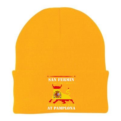 Bull Run Running Of The Bulls At Pamplona July San Fermin Knit Cap Winter Beanie