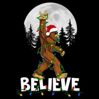 Bigfoot Rock Roll Sasquatch Christmas Believe Gifts  Impact Tech Backpack