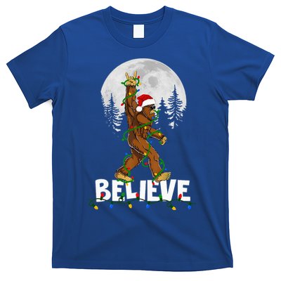 Bigfoot Rock Roll Sasquatch Christmas Believe Gifts  T-Shirt