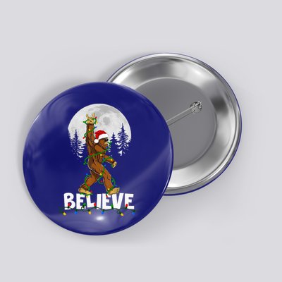 Bigfoot Rock Roll Sasquatch Christmas Believe Gifts  Button