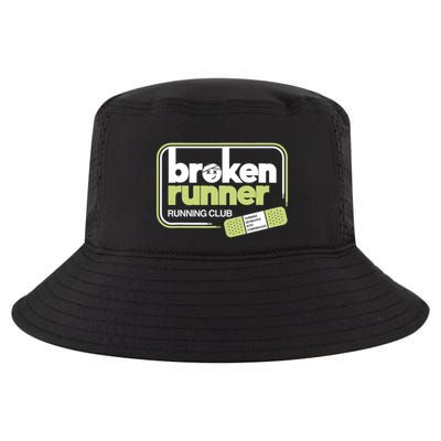 Broken Runner Running Club Turning Setbacks Into Comebacks Cool Comfort Performance Bucket Hat