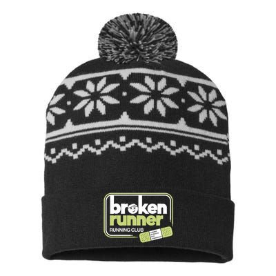 Broken Runner Running Club Turning Setbacks Into Comebacks USA-Made Snowflake Beanie