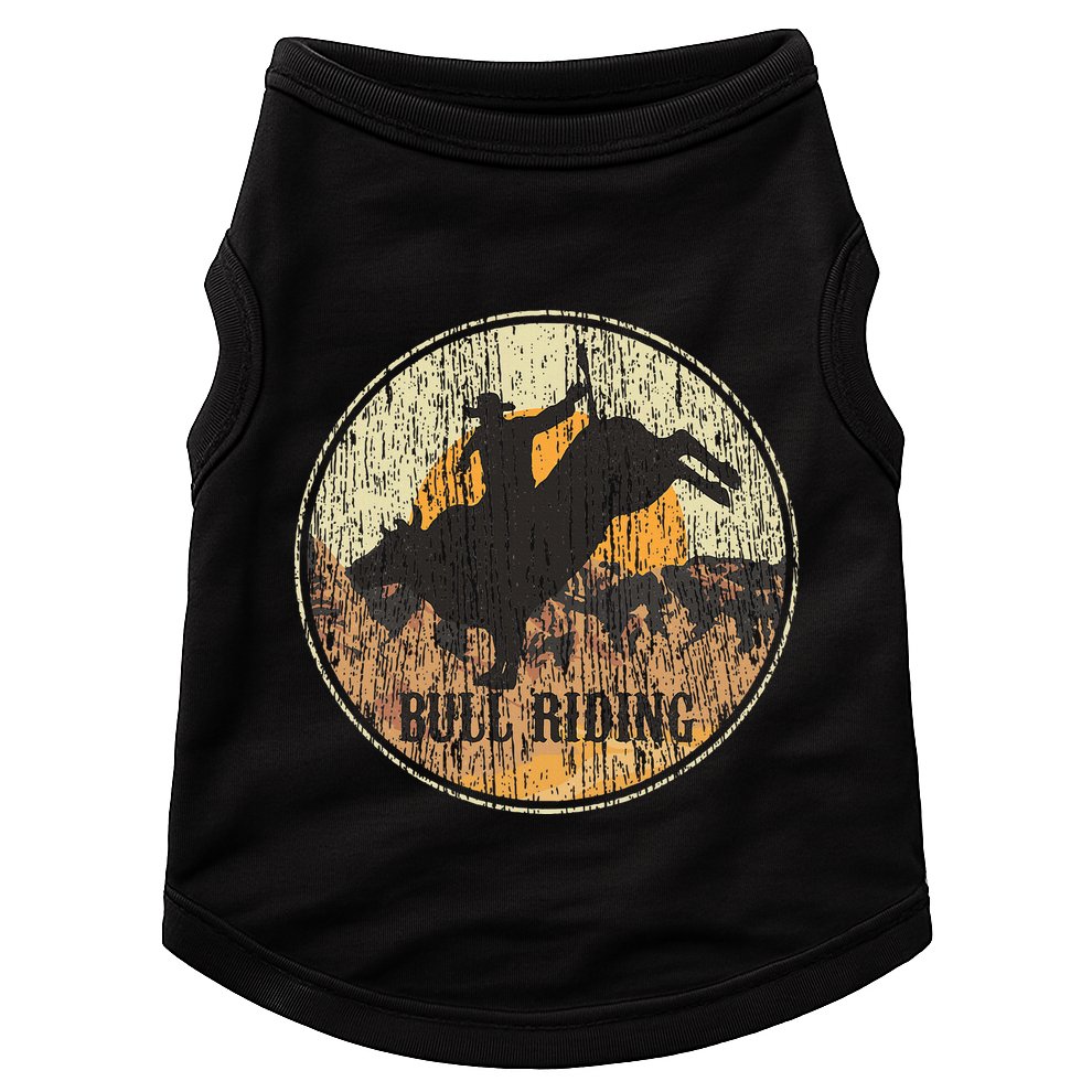 Bull Riding Rodeo Western Country Doggie Tank