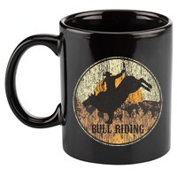 Bull Riding Rodeo Western Country 11oz C Handle Ceramic Mug