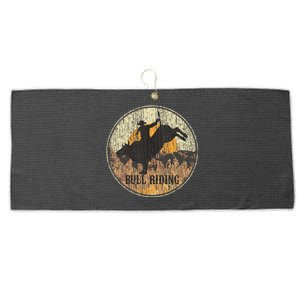 Bull Riding Rodeo Western Country Large Microfiber Waffle Golf Towel