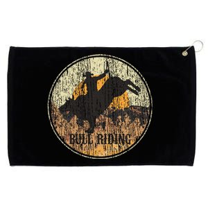 Bull Riding Rodeo Western Country Grommeted Golf Towel