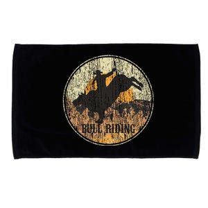 Bull Riding Rodeo Western Country Microfiber Hand Towel